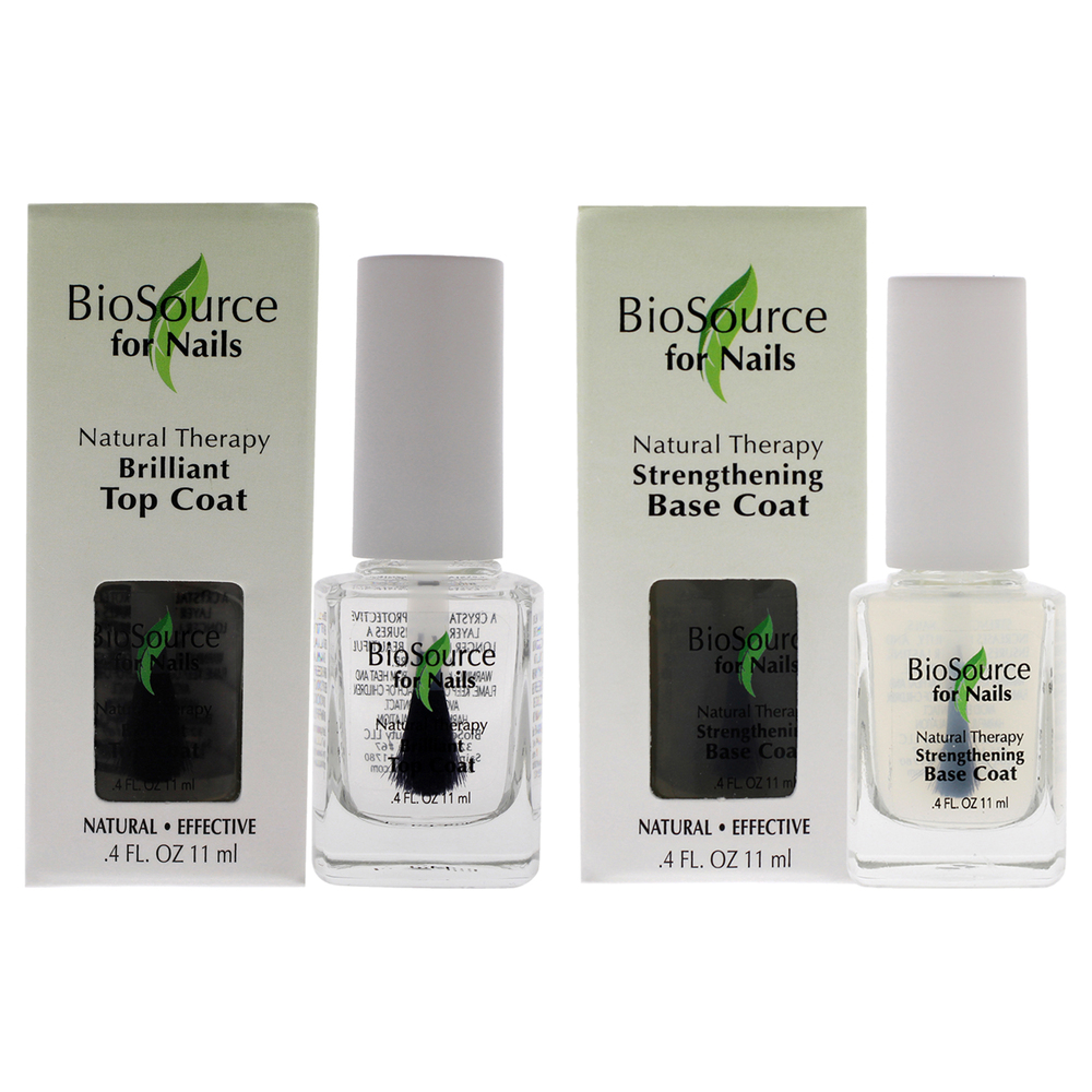 Natural Therapy Strengthening Base Coat and Brilliant Top Coat Kit by